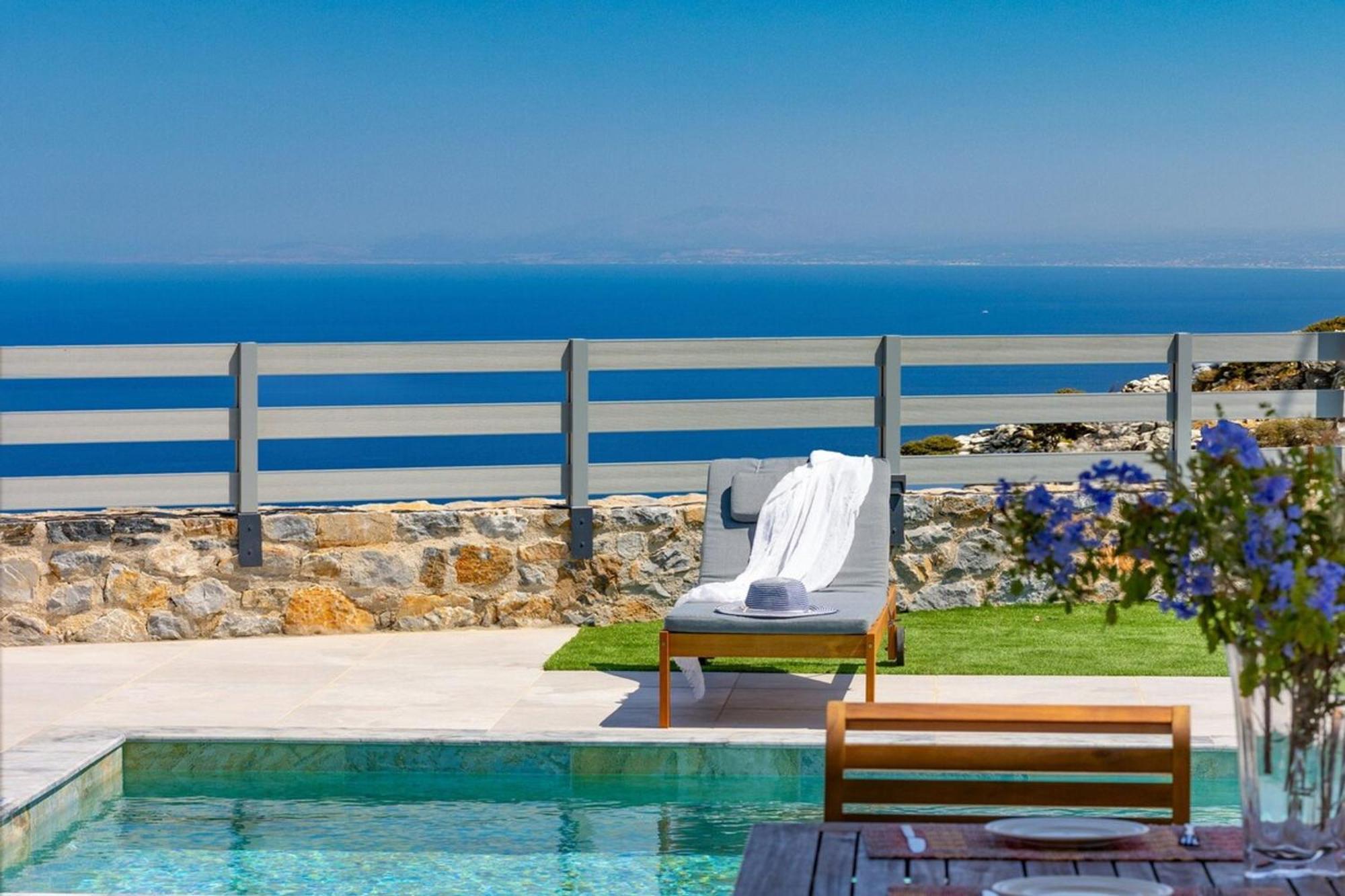 Gianna'S Panoramic Seaview Twin Villas With Private Pools Kefalas Exterior photo