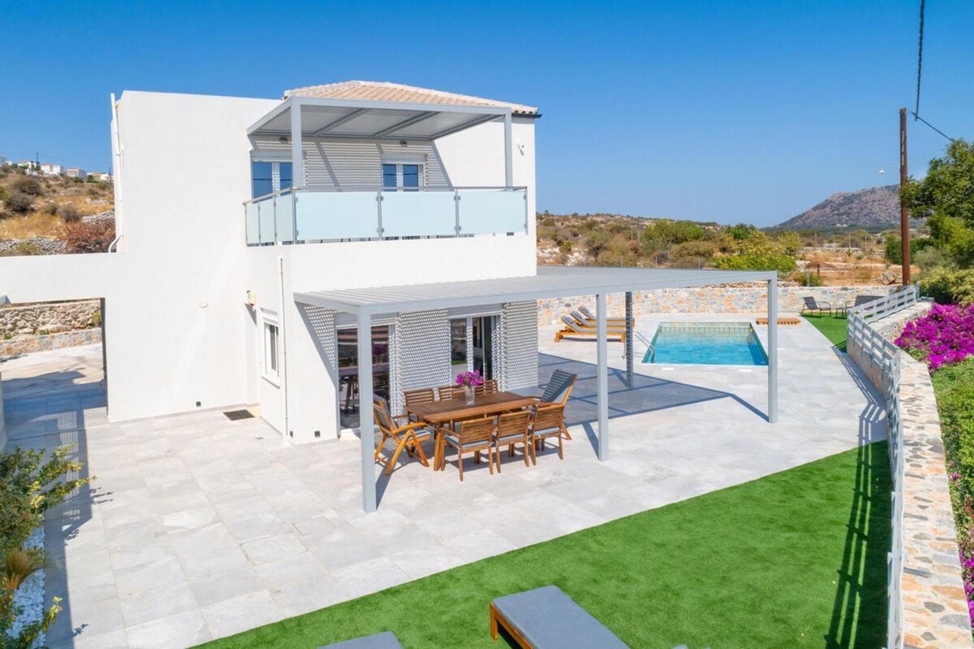 Gianna'S Panoramic Seaview Twin Villas With Private Pools Kefalas Exterior photo