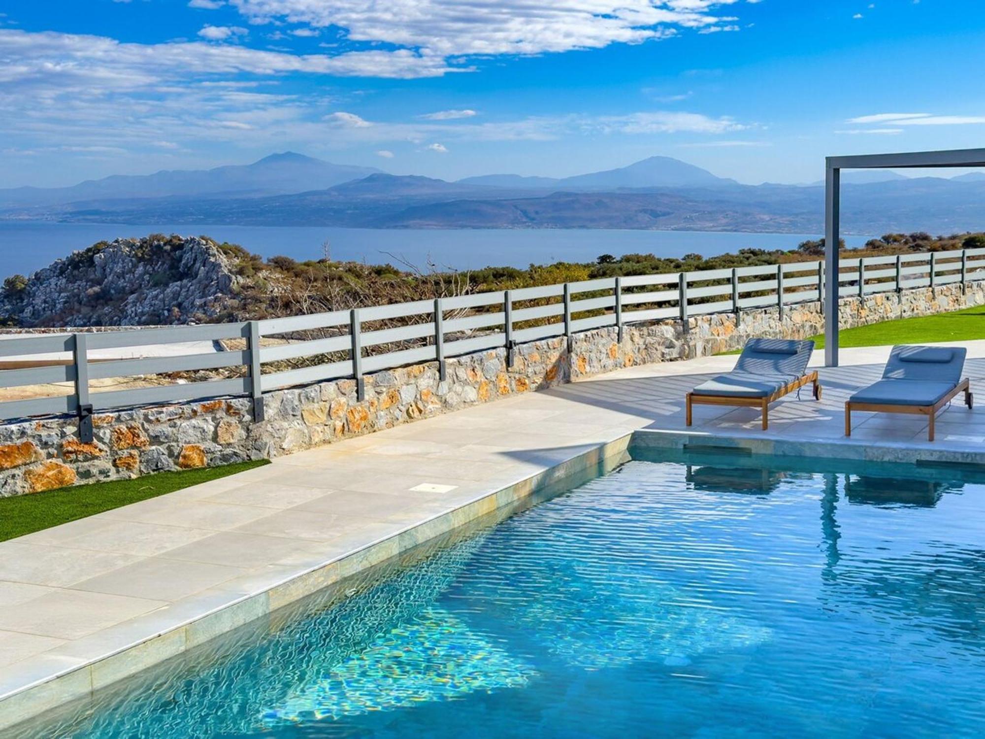 Gianna'S Panoramic Seaview Twin Villas With Private Pools Kefalas Exterior photo