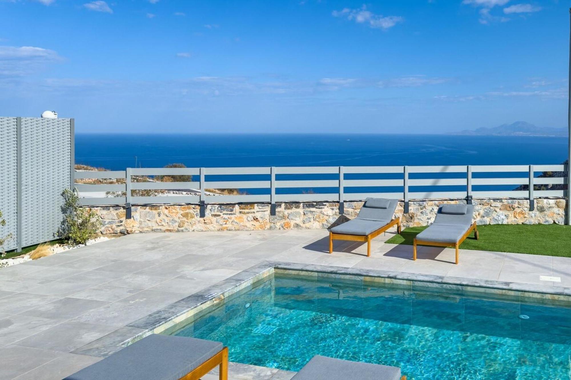 Gianna'S Panoramic Seaview Twin Villas With Private Pools Kefalas Exterior photo