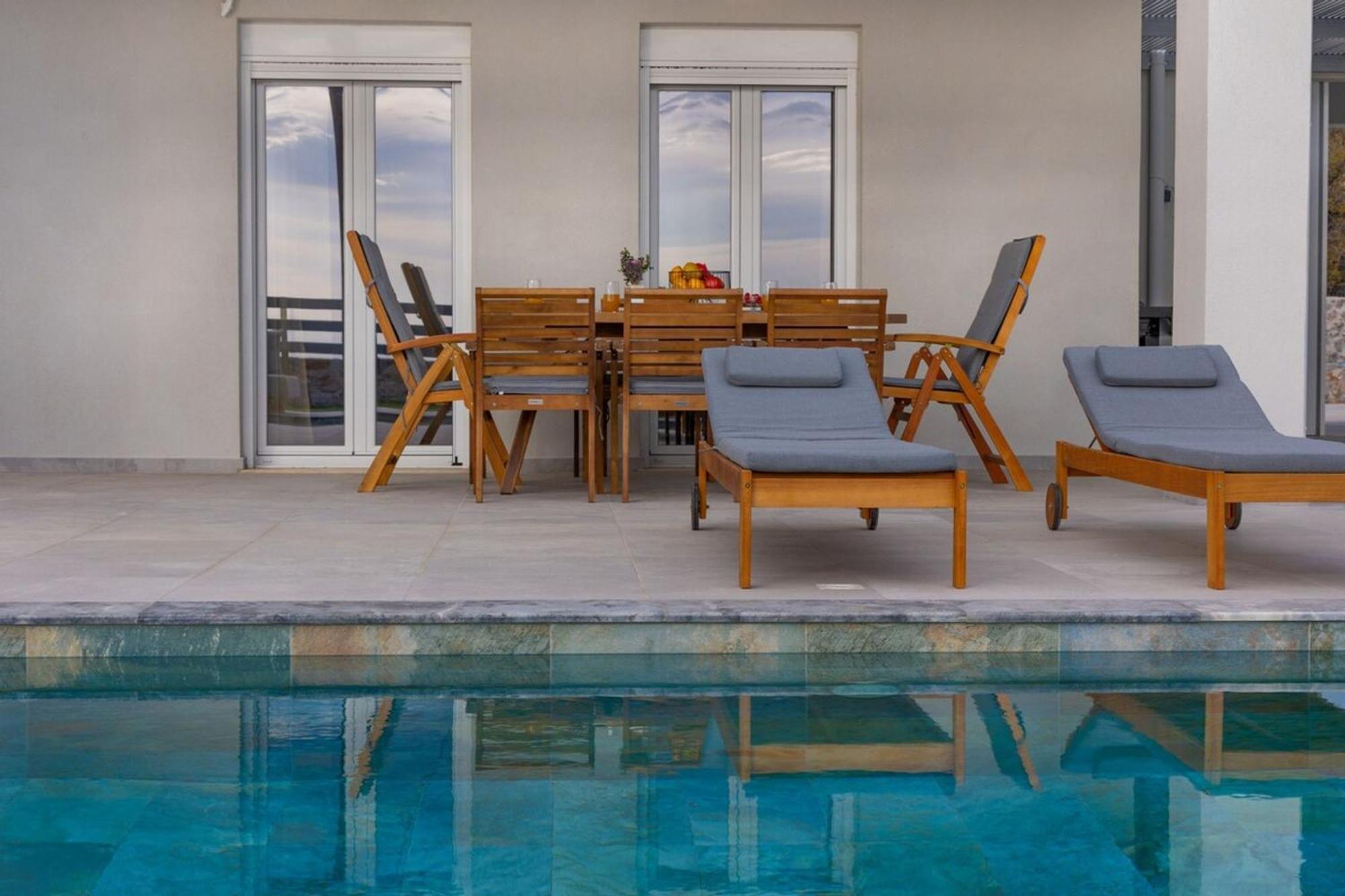 Gianna'S Panoramic Seaview Twin Villas With Private Pools Kefalas Exterior photo