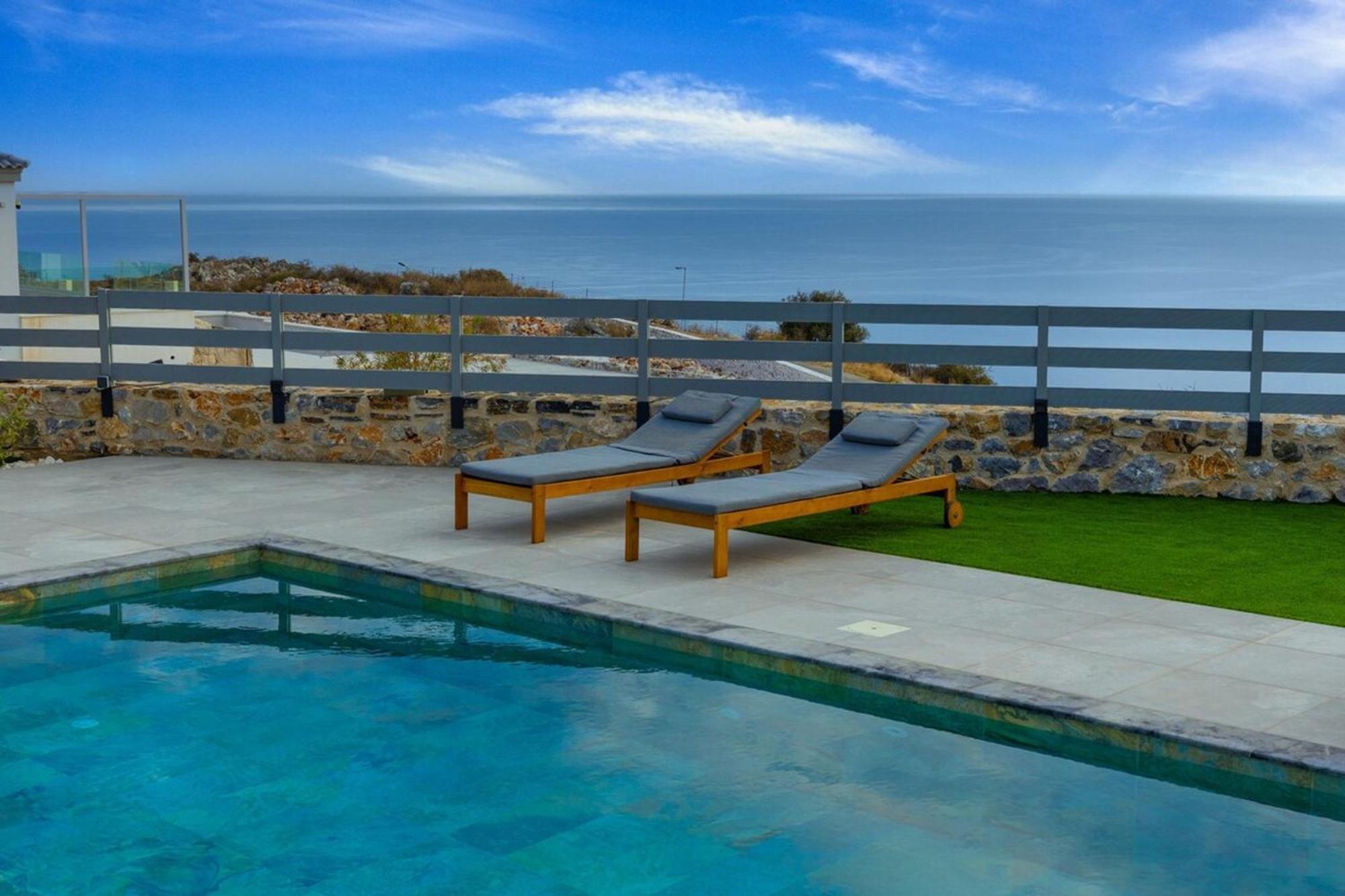 Gianna'S Panoramic Seaview Twin Villas With Private Pools Kefalas Exterior photo